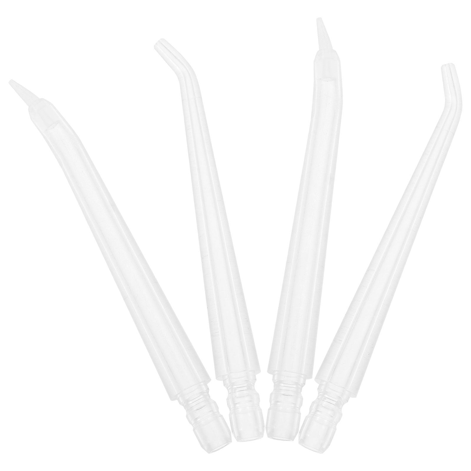 Oral Irrigator Flosser - 4 ชิ้น หัวฉีดสำรองสำหรับเครื่องฉีดน้ำทำความสะอาดช่องปาก ใช้ได้ทั้งที่บ้านและเดินทาง หัวฉีดมาตรฐานและแบบพิเศษสำหรับกำจัดคราบพลัค