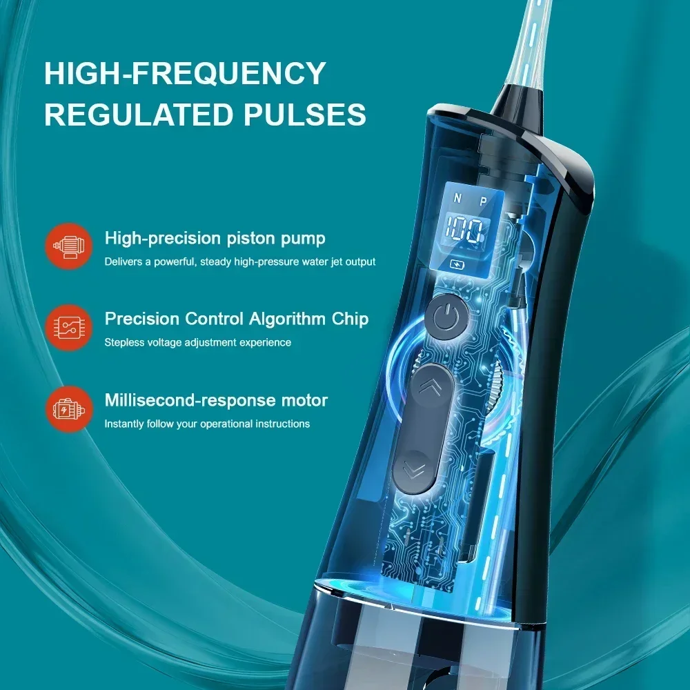 เครื่องทำความสะอาดฟันแบบไร้สาย - Oral Irrigator Flosser บทวิจารณ์และราคา