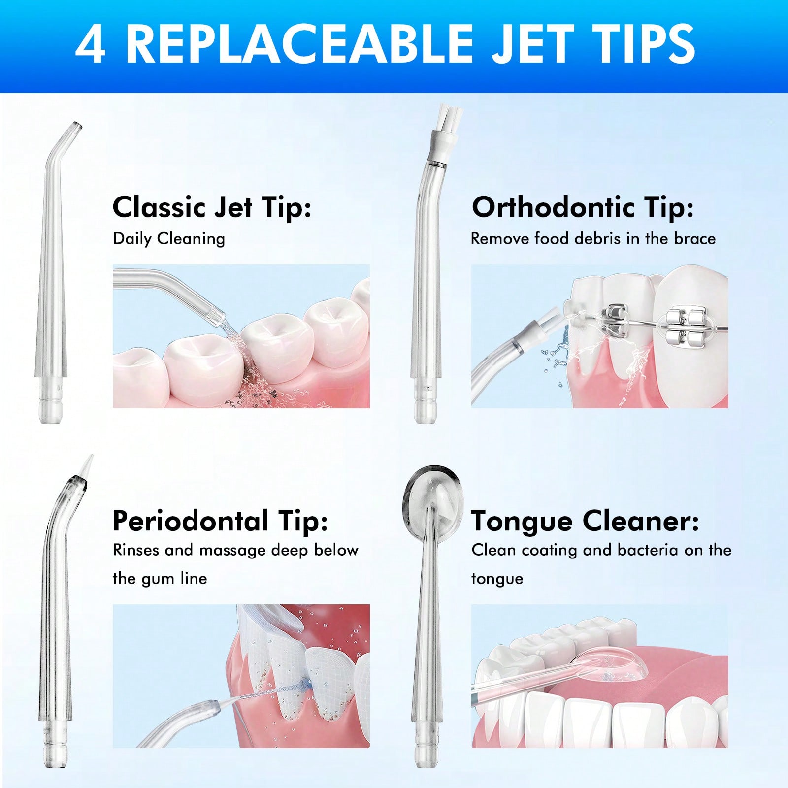 เครื่องทำความสะอาดฟันด้วยน้ำแบ - Oral Irrigator Flosser บทวิจารณ์และราคา