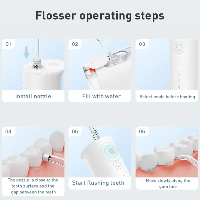 เครื่องฉีดน้ำทำความสะอาดช่องปา - Oral Irrigator Flosser บทวิจารณ์และราคา